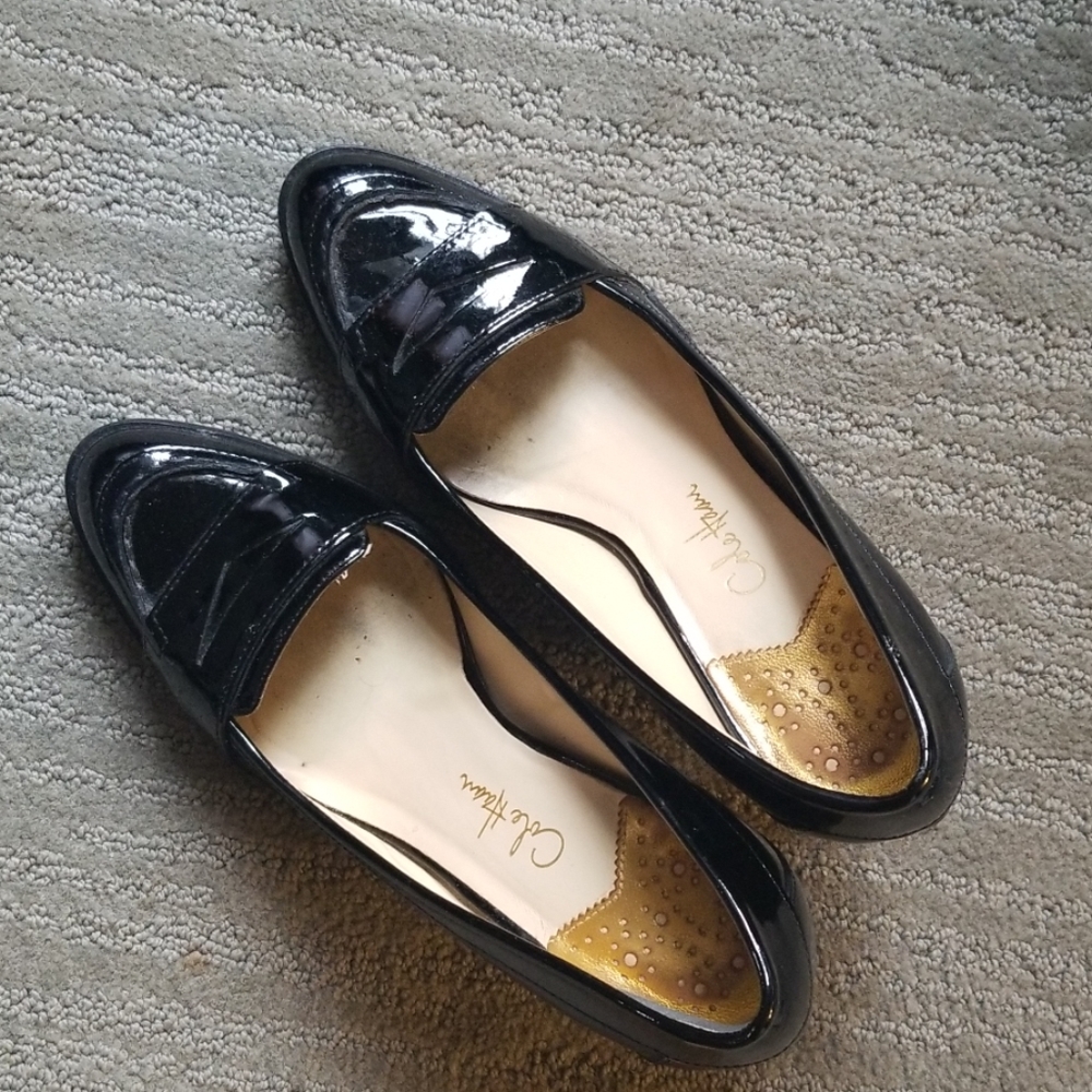 Cole Haan blank patent pumps